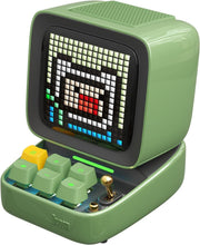 Bluetooth Pixel Art Speaker Alarm Clock LED Display 10W Green Retro Cube