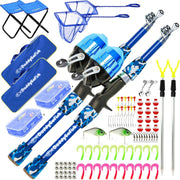 Kids Fishing Rod Reel Combo Starter Set with Tackle Box 4-5ft Beginner Kit