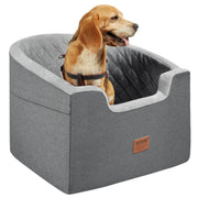 Dog Car Seat Booster Bed Waterproof Travel Seat Safety Leash Up to 55lb