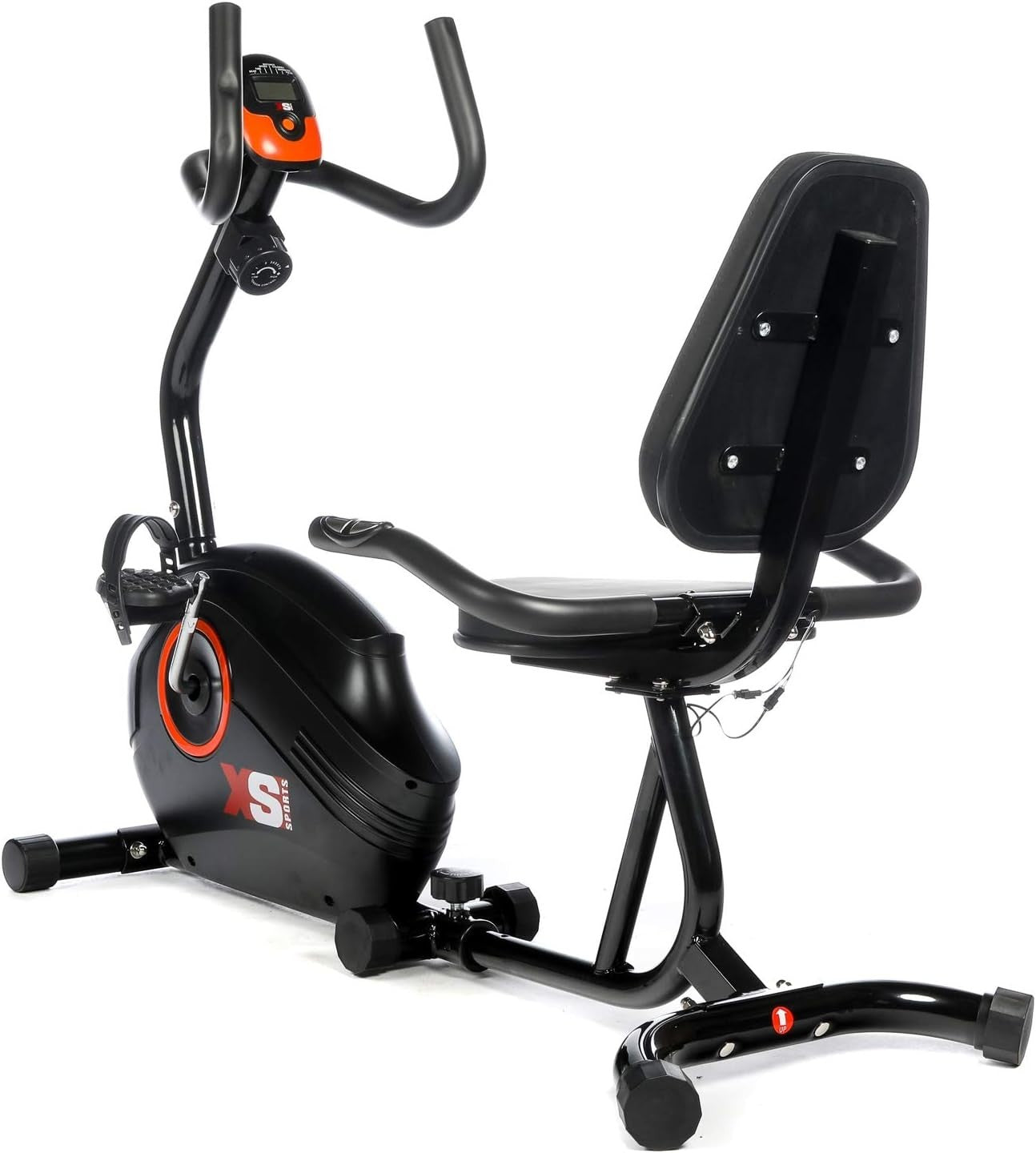 Recumbent Exercise Bike Magnetic 8 Level LCD Pulse Quiet Adjustable Seat Home