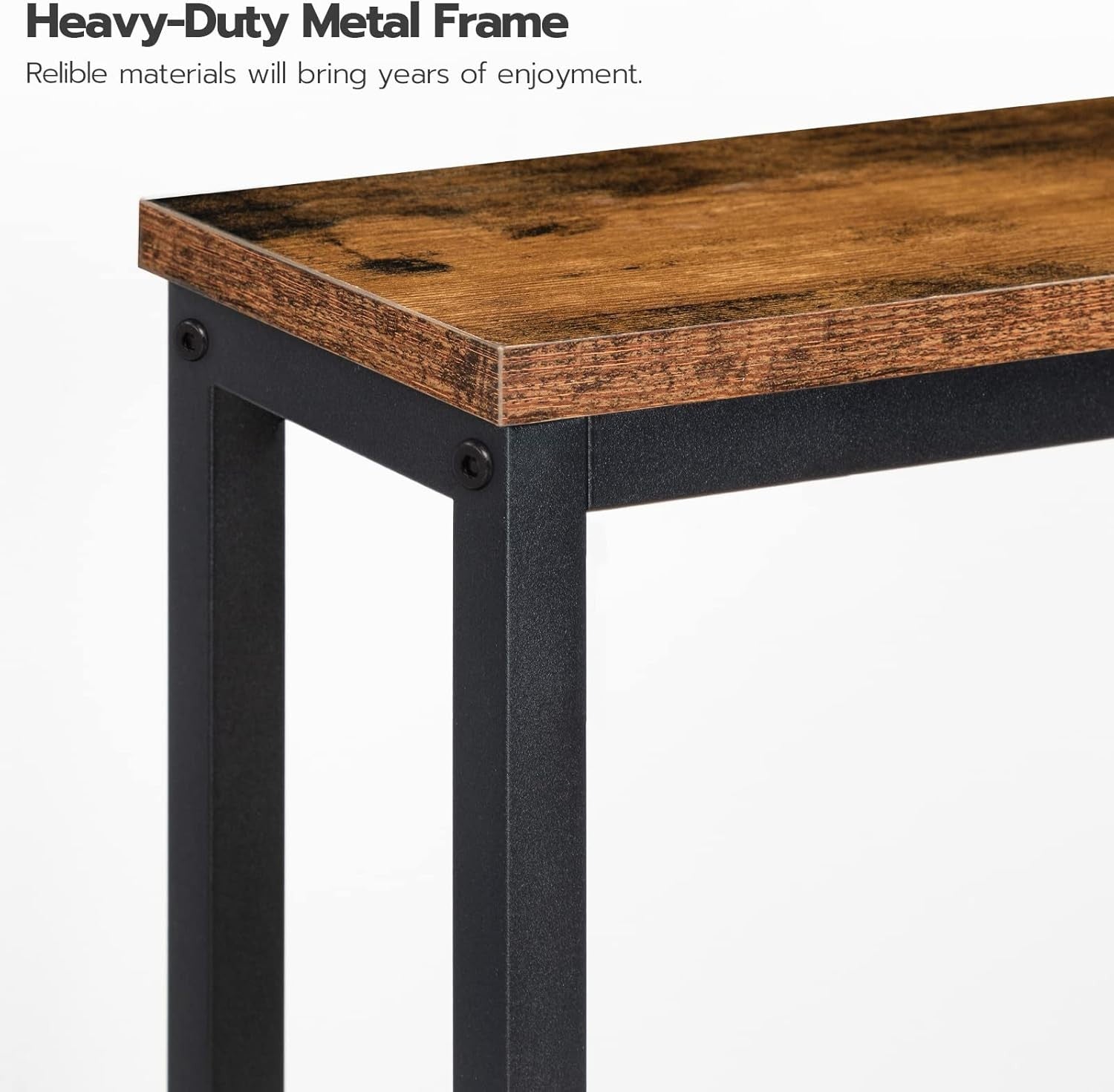 Slim Console Table with USB Charging Ports & Power Outlets for Hallways