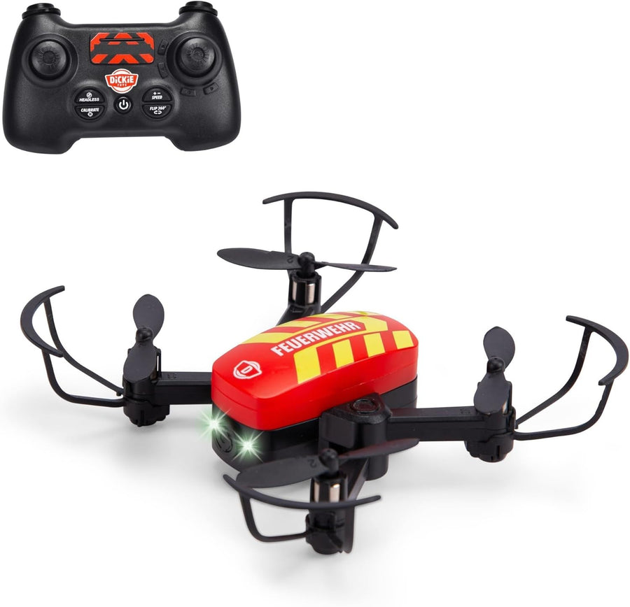 RC Fire Drone for Kids 12 cm LED Lights Headless Mode 360° Flip