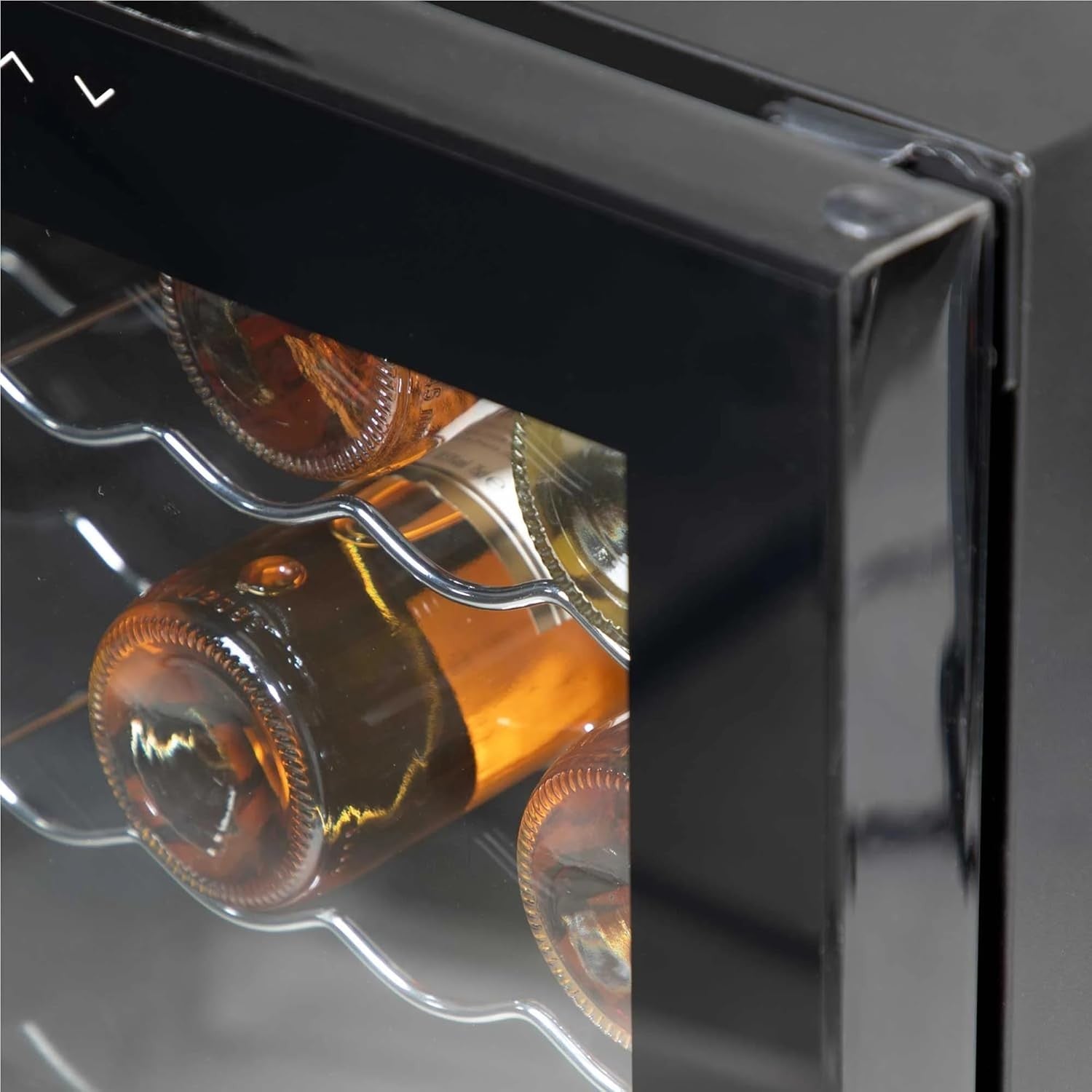 52 Bottle Dual Zone Wine Cooler Fridge Touch Screen LED Glass Door Black