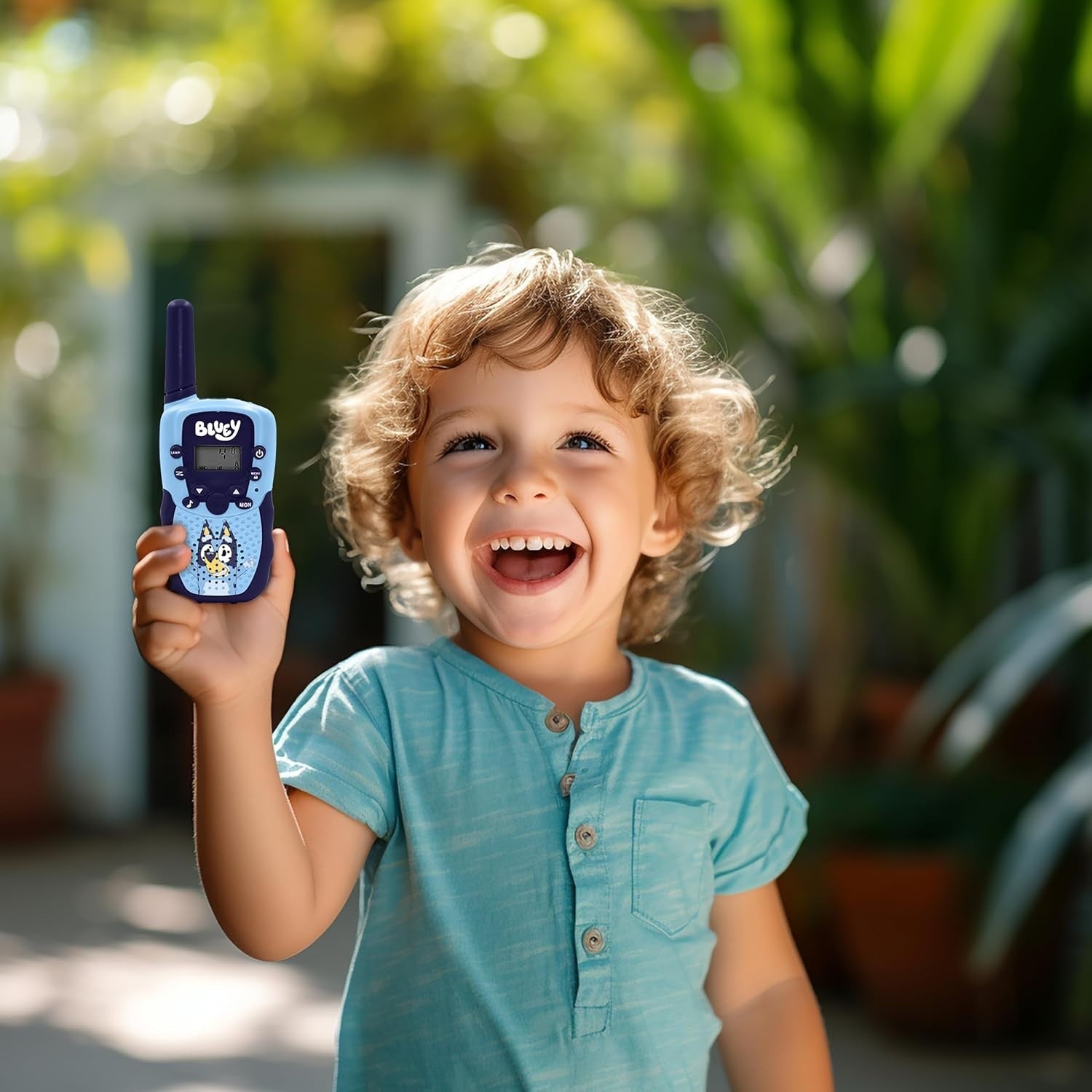 Bluey Walkie Talkies Rechargeable 2 Pack VOX Flashlight Kids Radio