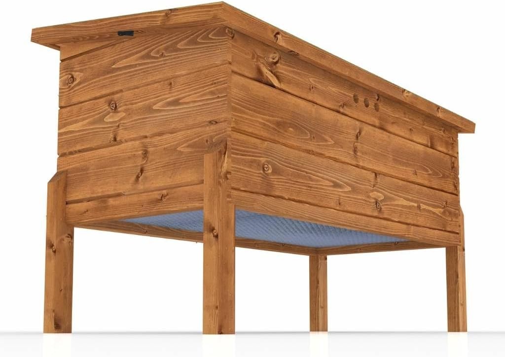 XL Self-Heating Outdoor Cat Kennel | Fir Wood, Ventilated, Ready to Use