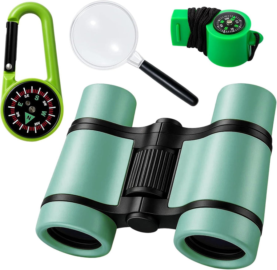 Kids Exploration Binoculars Set 4-Pack Lightweight Outdoor Adventure Toys
