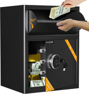 70L Depository Drop Safe Digital Keypad Cash Deposit Security Box