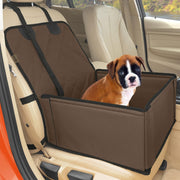 Waterproof Dog Booster Car Seat Extra Stable Travel Bed Brown 12kg