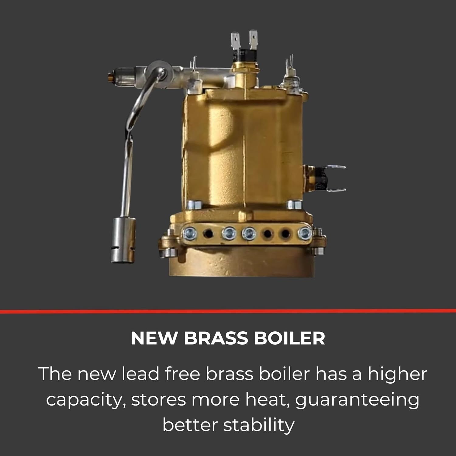 Pro Manual Espresso Machine | Brass Boiler | 2.1L Tank | Steam Wand | 1200W