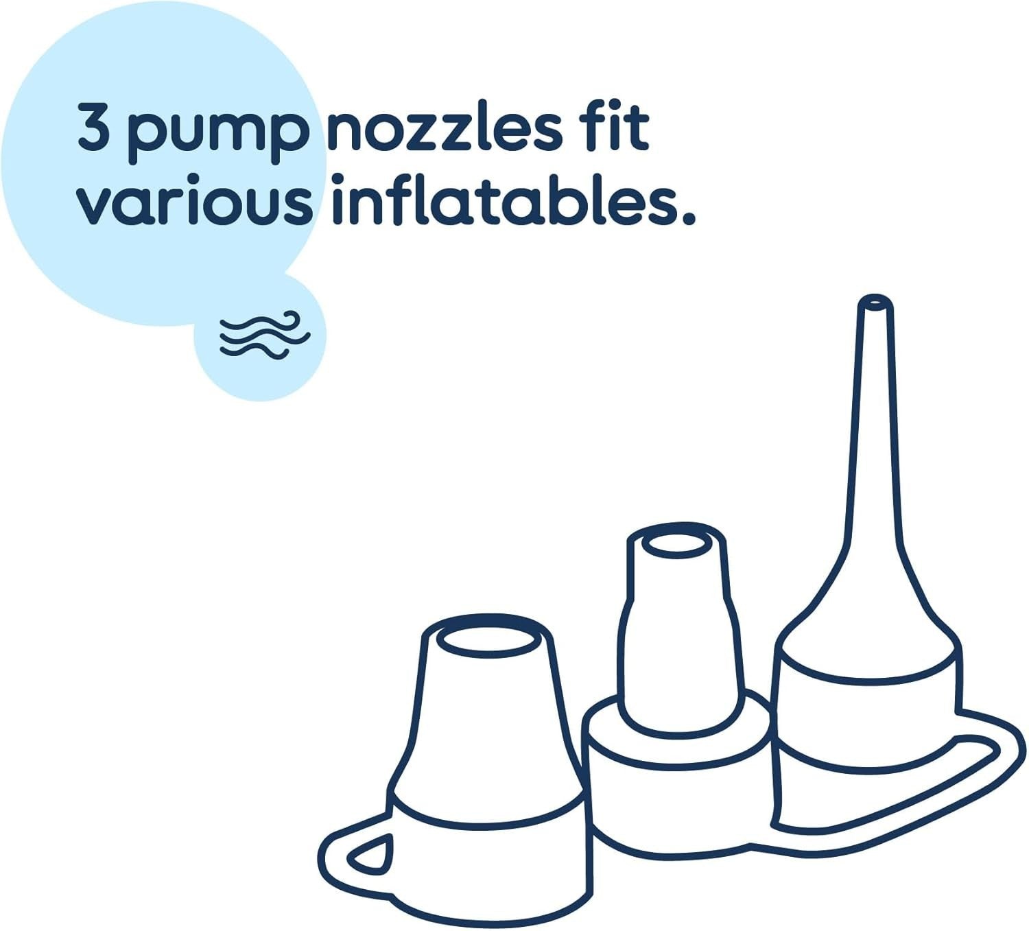 Double Airbed with Pump – Quick Inflate & Deflate, Waterproof, Portable Mattress