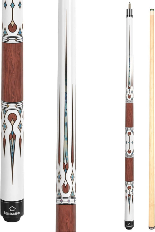 57" Pro Pool Cue Low Deflection Maple Billiard Stick 13mm 2-Piece