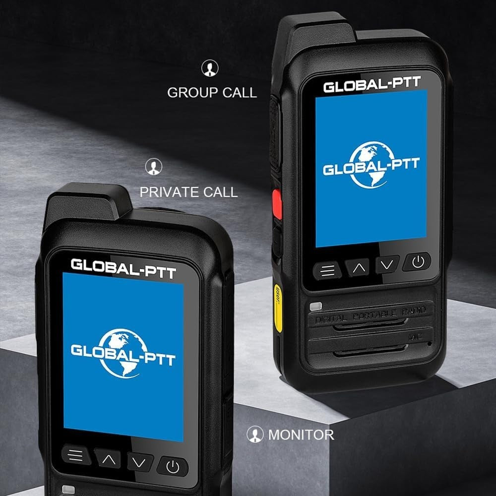 4G GPS PTT Walkie Talkies IP67 Waterproof Unlimited Range 2 Pack