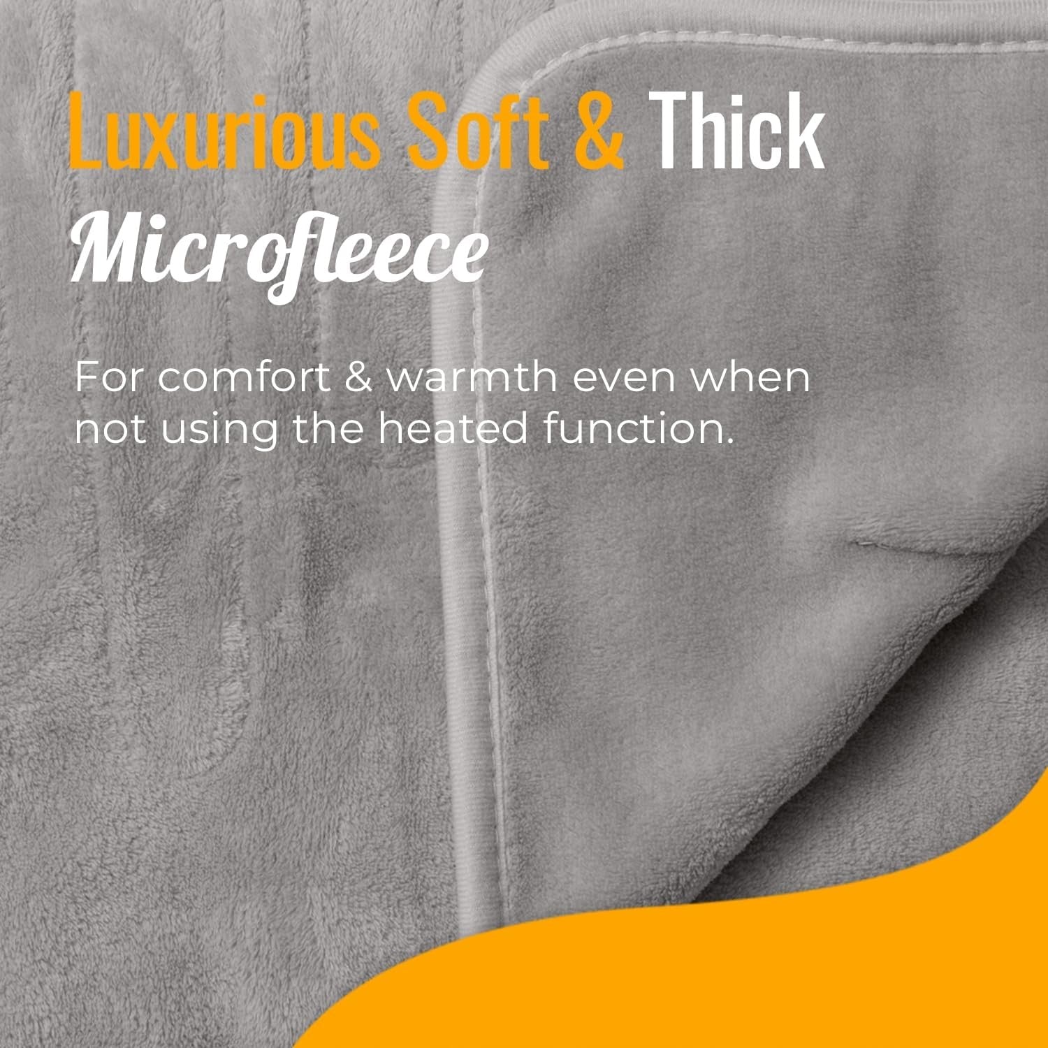 Extra Large Electric Heated Throw 200x150cm Fleece Blanket 9 Heat Timer