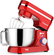 5QT 1000W Stand Mixer 8-Speed Tilt-Head Food Mixer Red Stainless Steel