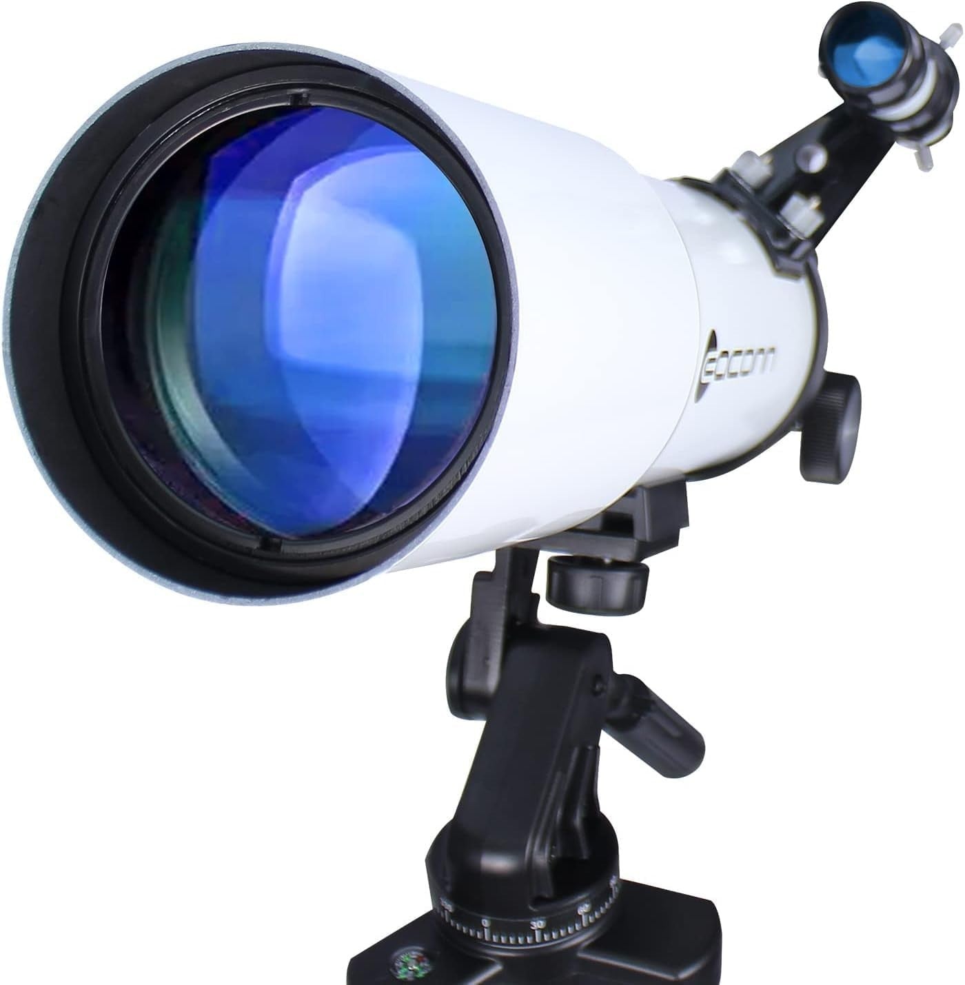 80mm Refractor Telescope for Kids, Portable Astronomy Scope with Bag
