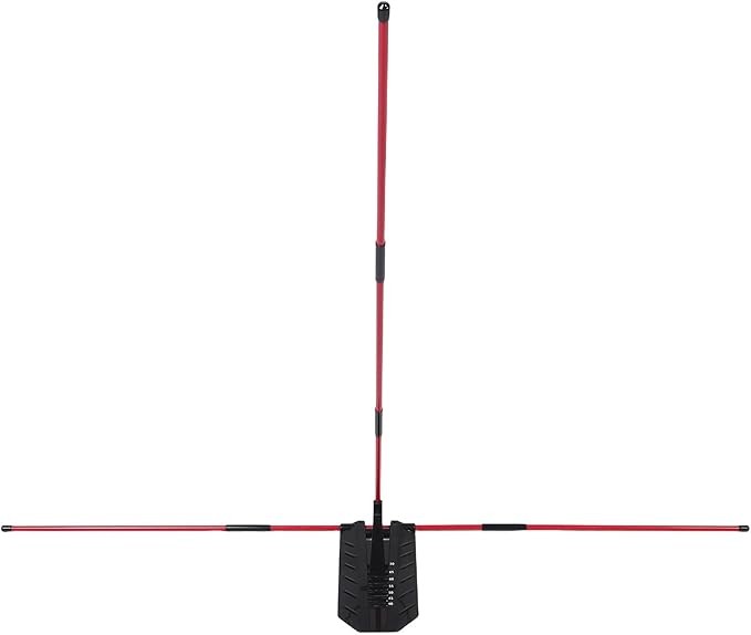 Golf Swing Trainer 15in Alignment Stick Adjustable Angle Plate Aid
