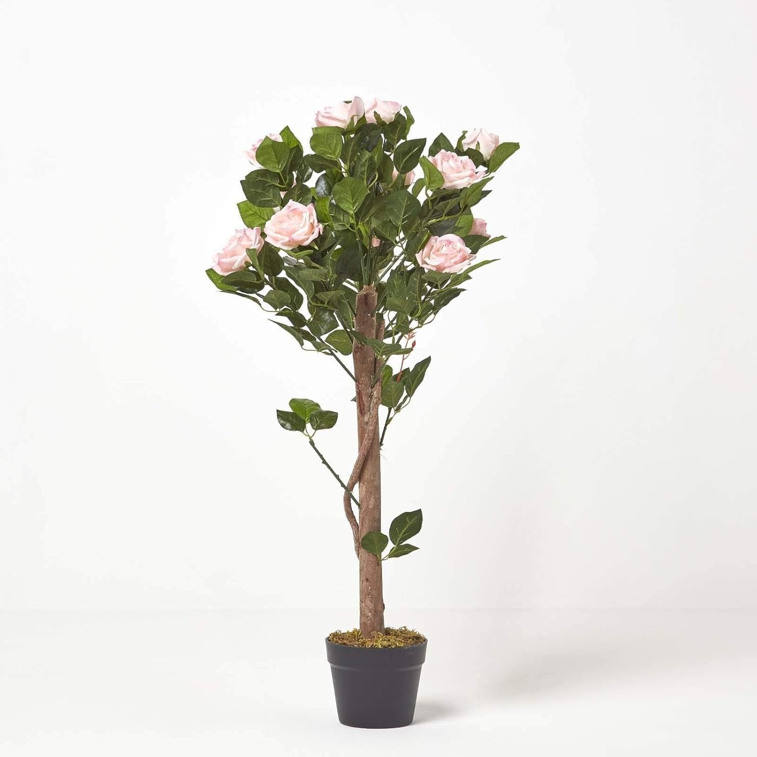 3ft Pink Artificial Rose Tree Indoor Wedding Plant Lifelike Flowers Home Decor