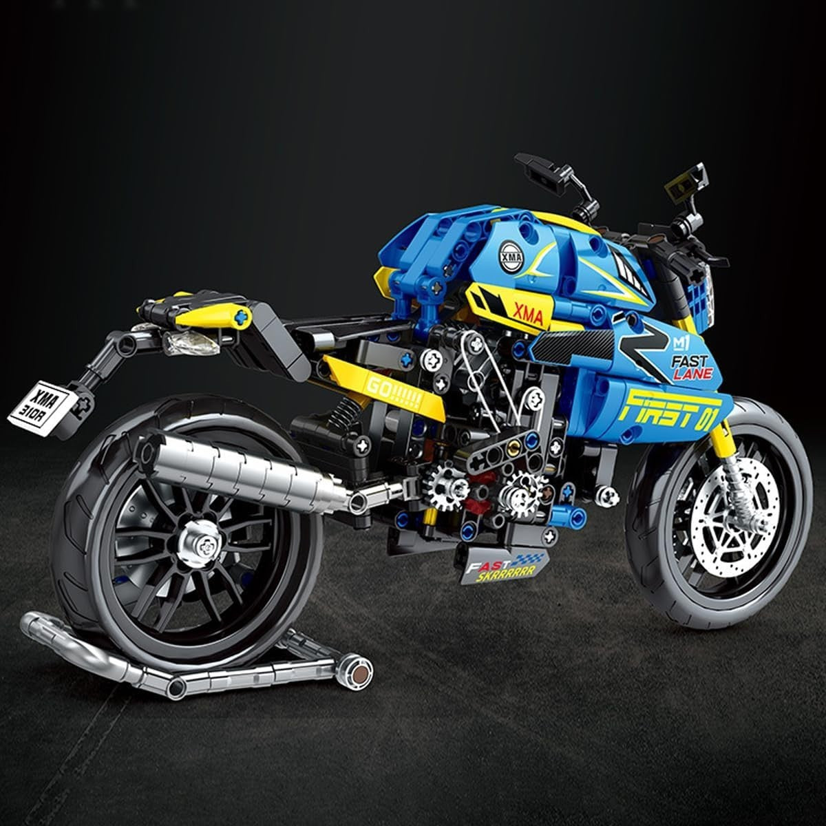 706pcs Technic Motorcycle Building Kit for Adults – Realistic DIY Motorbike Mode