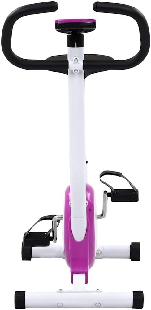 Adjustable Home Exercise Bike w/ LCD Monitor, Belt Drive & 120kg Capacity