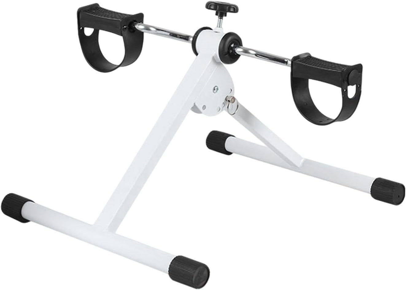 Folding Hand Foot Pedal Trainer Quiet Adjustable Resistance Mini Bike