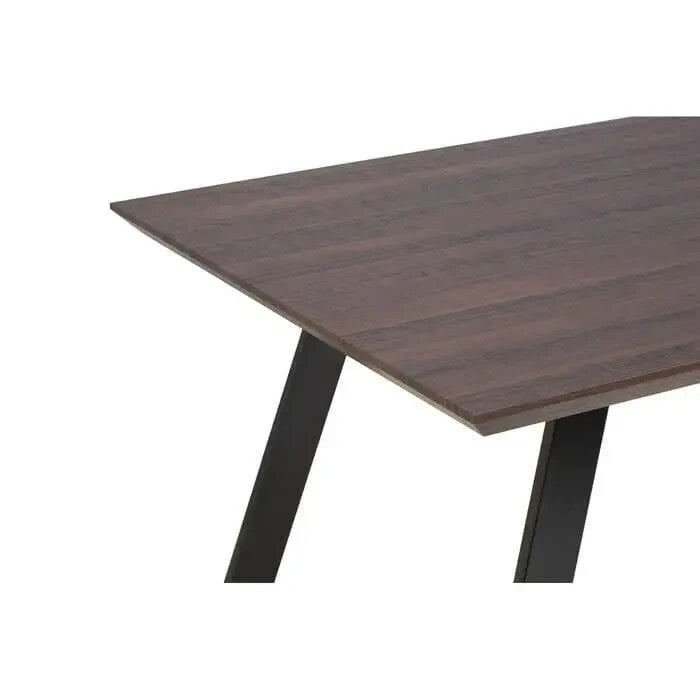 7PC Grey Dining Table Set with Upholstered Chairs – Modern Rectangular