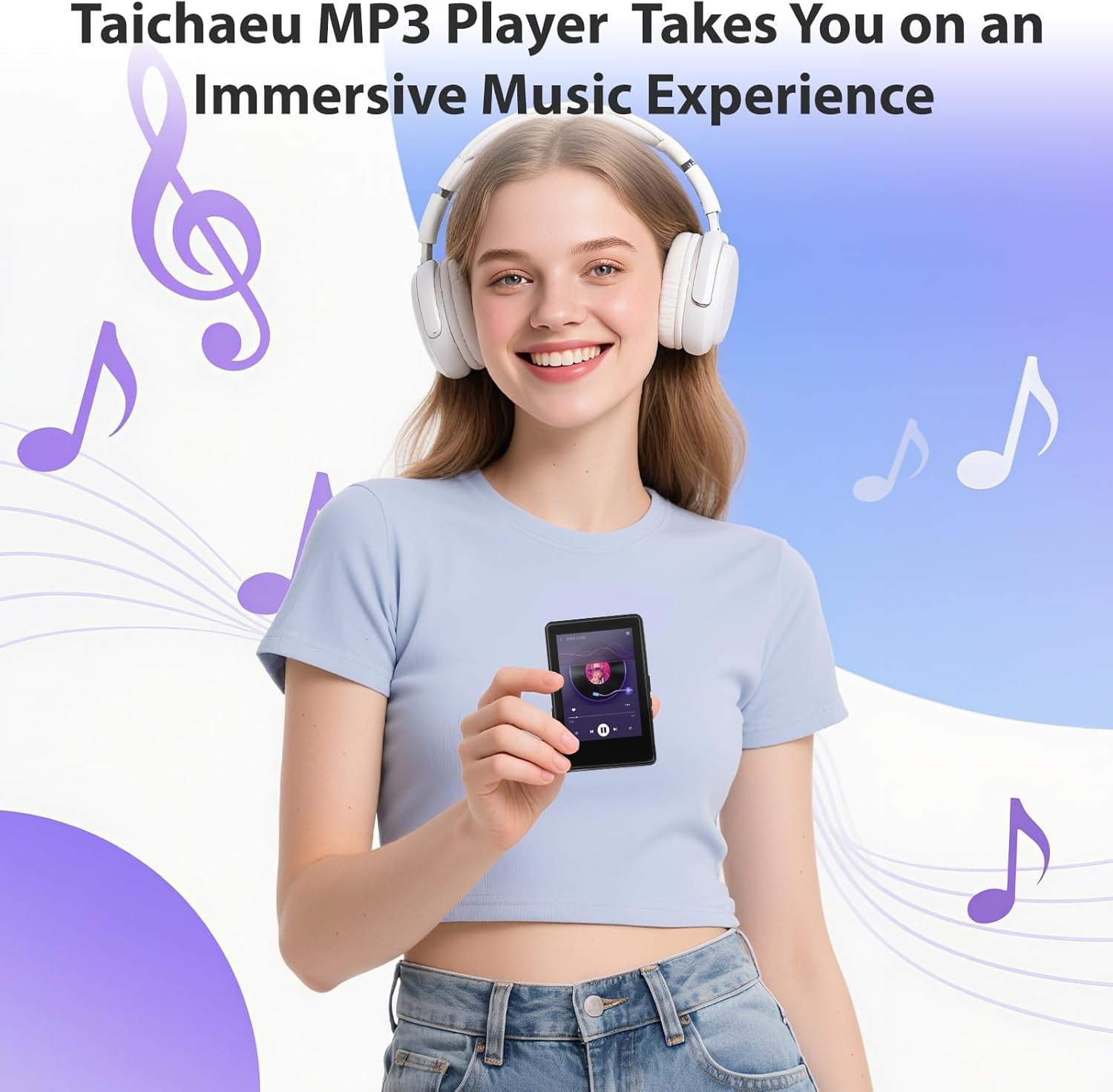 128GB MP3 Player Bluetooth 2.4" Touch Screen FM Radio
