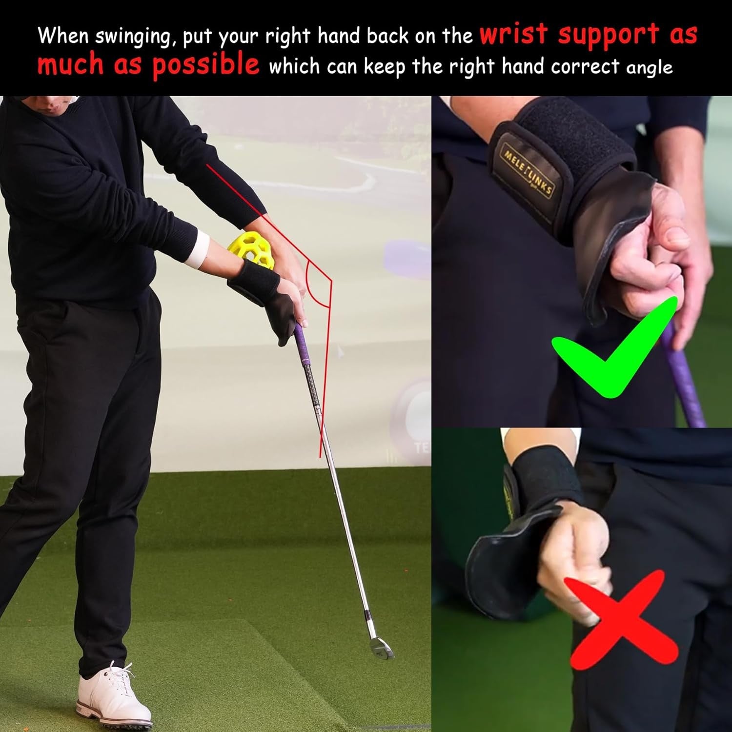 Golf Swing Trainer Ball Wrist Posture Corrector Training Aid