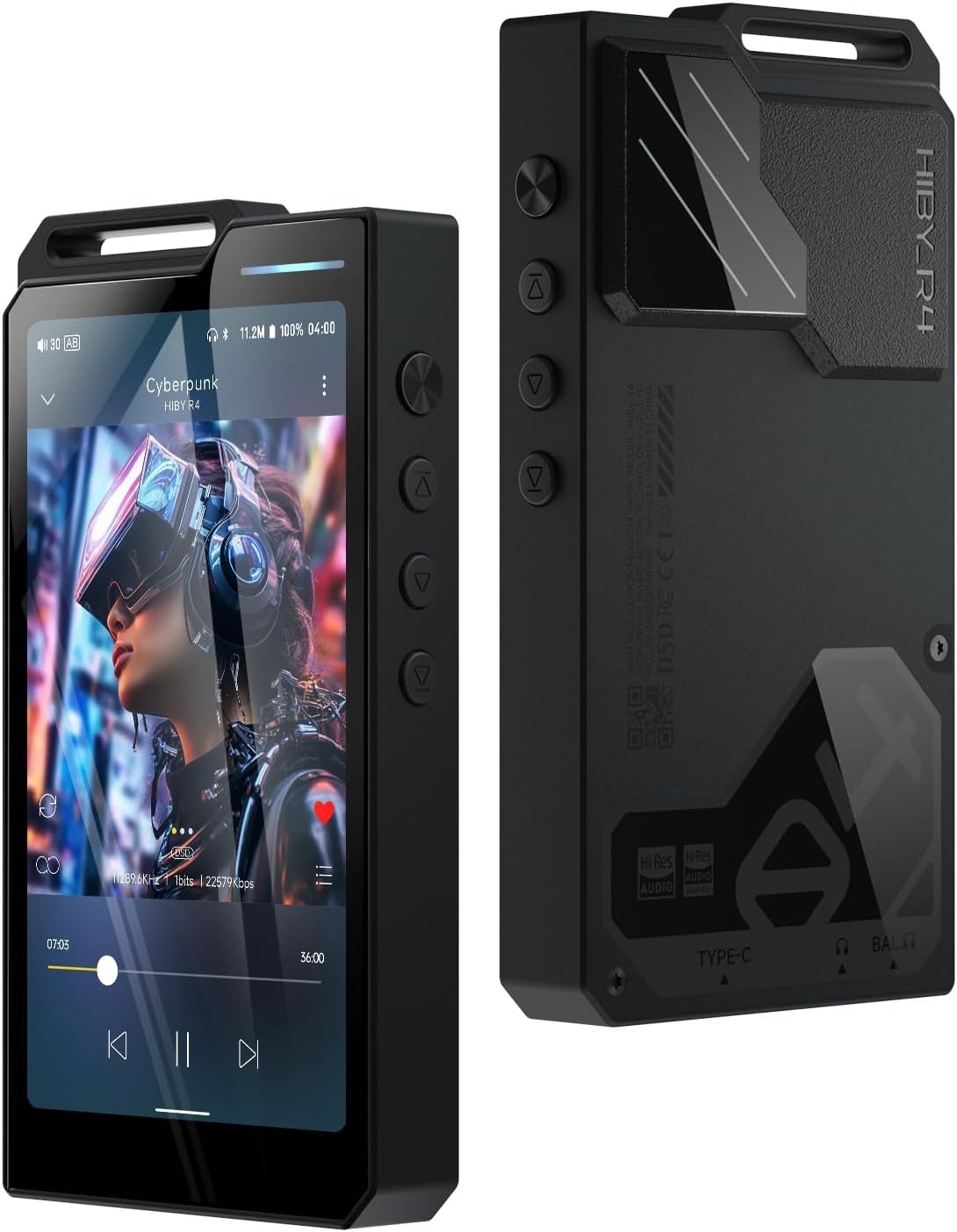 HiFi Android 12 MP3 MP4 Player | 4-Way DAC DSD256 Hi-Res Audio | 4.7 Touchscreen