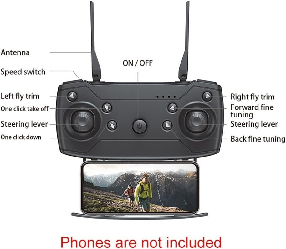 Foldable 4K HD Camera Drone with Altitude Hold, Gesture Control & App Fly