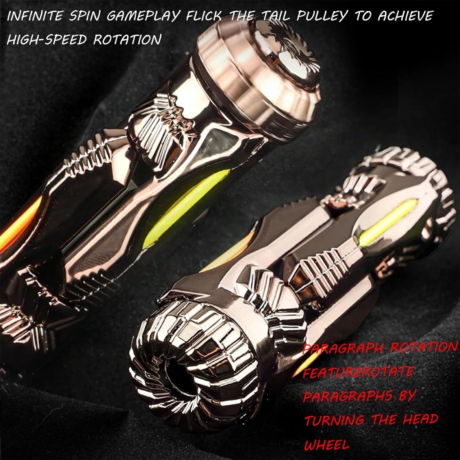 Metal Fidget Spinner Slider Clicker EDC Stress Relief Desk Toy
