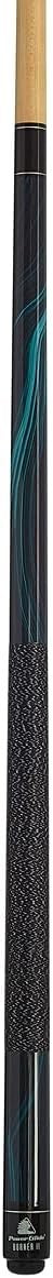 57in Pool Cue Maple Shaft Ramin Butt 10mm Tip 2pc Black