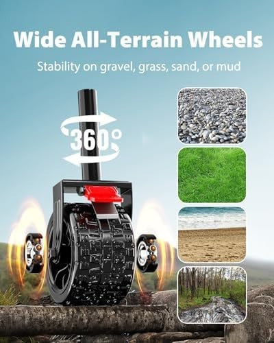 300L Large Folding Camping Trolley on Wheels – Heavy Duty Festival Cart