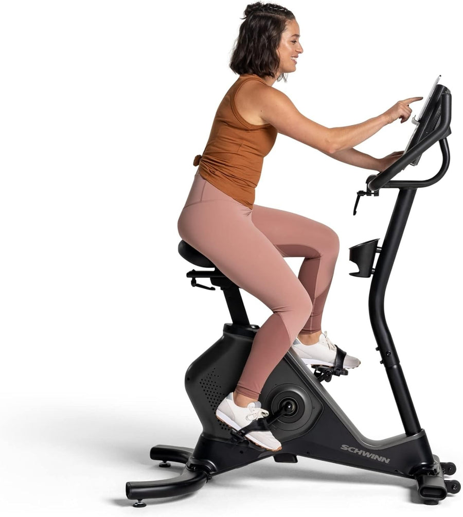 Connected Upright Exercise Bike Magnetic Resistance w/ Display & App Sync