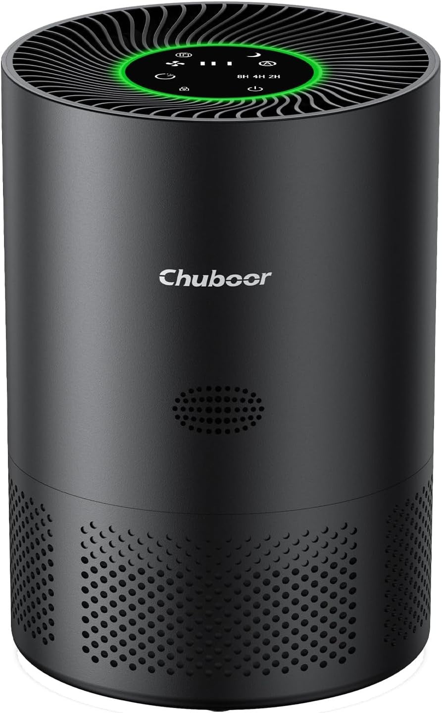 Large Room HEPA Air Purifier 1200ft² Pets Allergy Quiet Sleep Mode