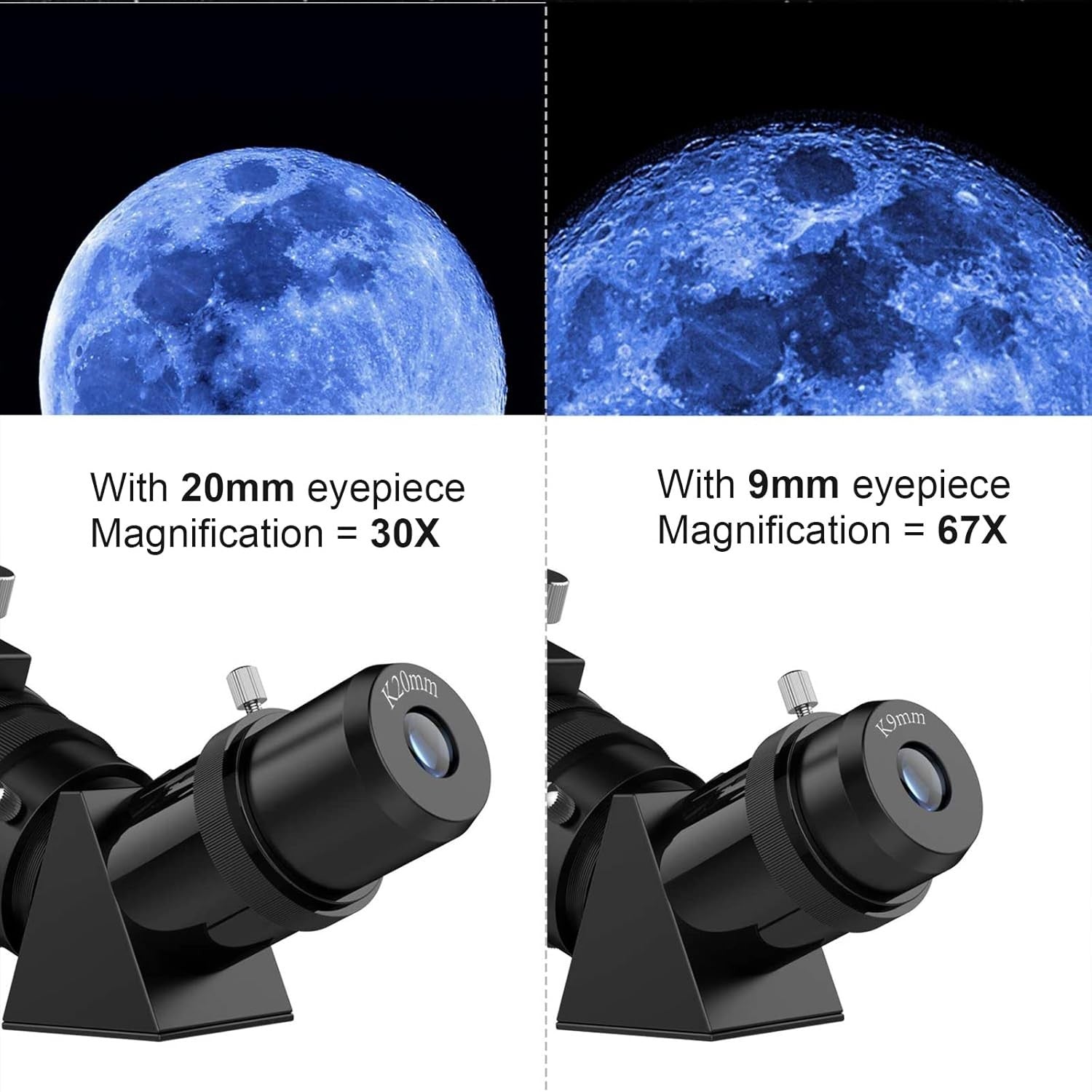 80mm Refractor Telescope for Adults & Kids, Portable Travel Astronomy Scope