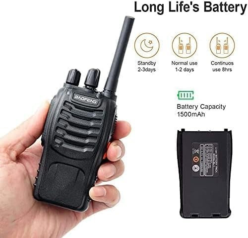 Rechargeable Walkie Talkies 2 Pack Long Range VOX 16CH 2 Way Radios