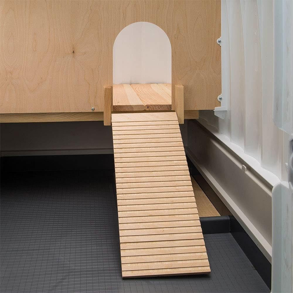 Large Outdoor Rabbit Hutch Double Floor Weatherproof Easy Clean Lodge
