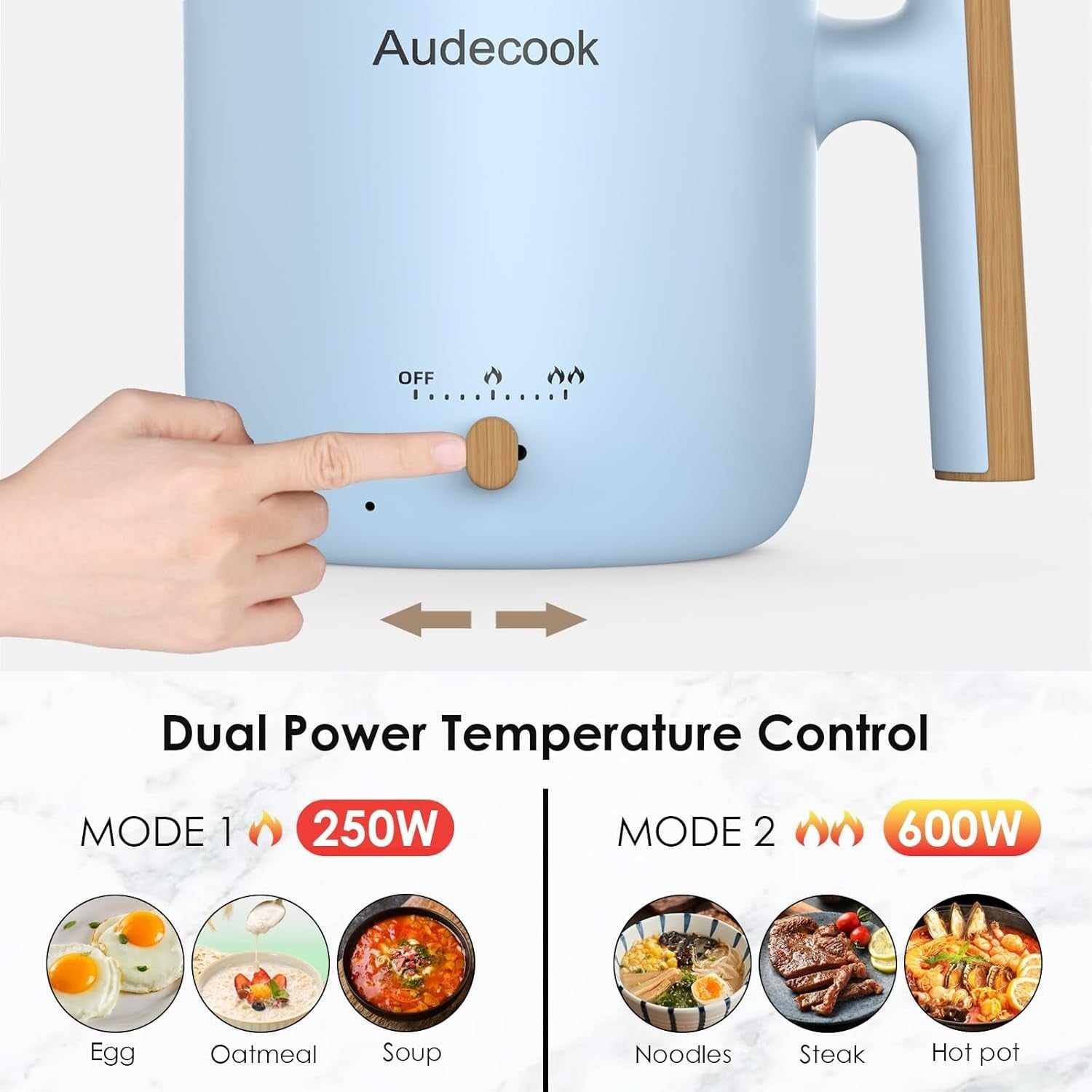 Electric 1.8L Portable Hot Pot with Steamer | Non-Stick Cooker for Soup & Ramen