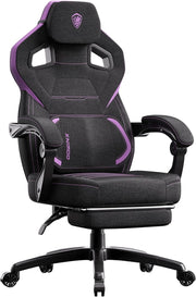 Ergonomic Gaming Chair Wide Back Heavy Duty Recliner Fabric Desk Office Seat