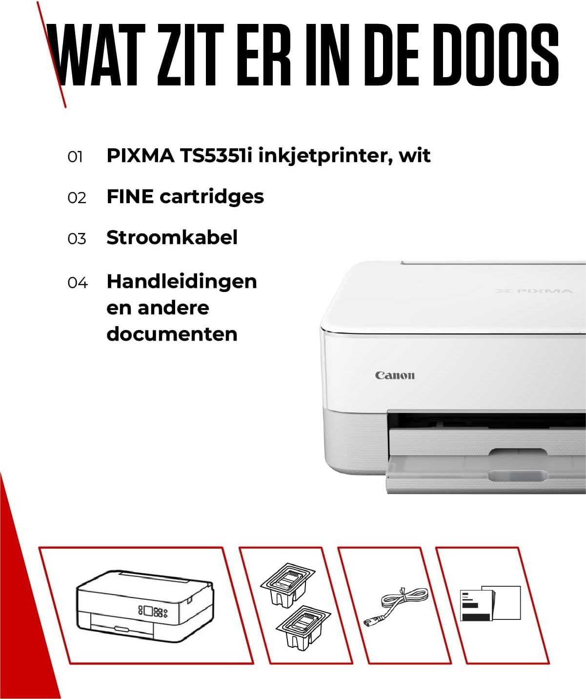 Wireless Colour All-in-One Inkjet Printer Auto-Duplex Borderless White