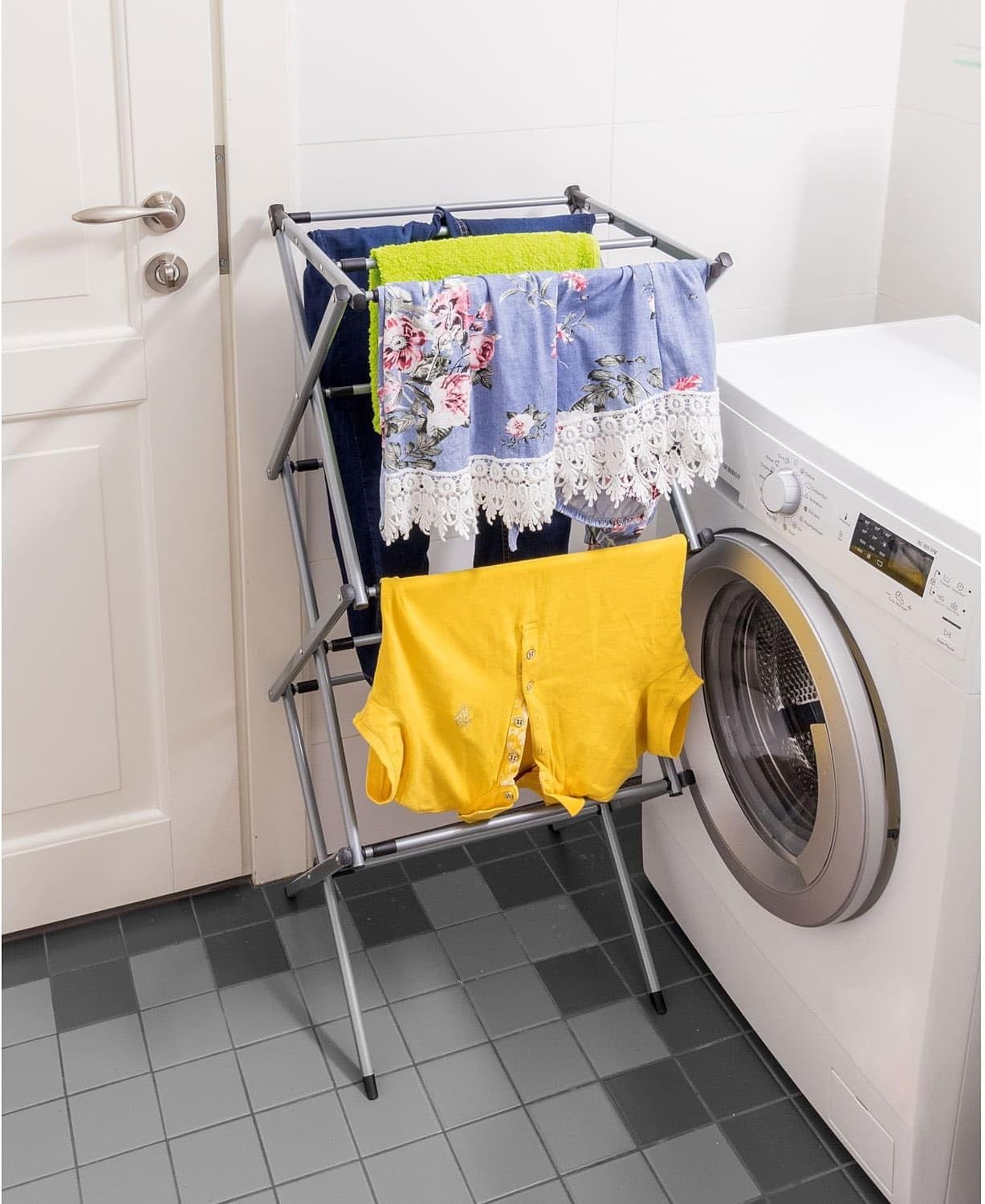 Folding Clothes Airer Indoor Portable Laundry Drying Rack Non Slip Heavy Duty