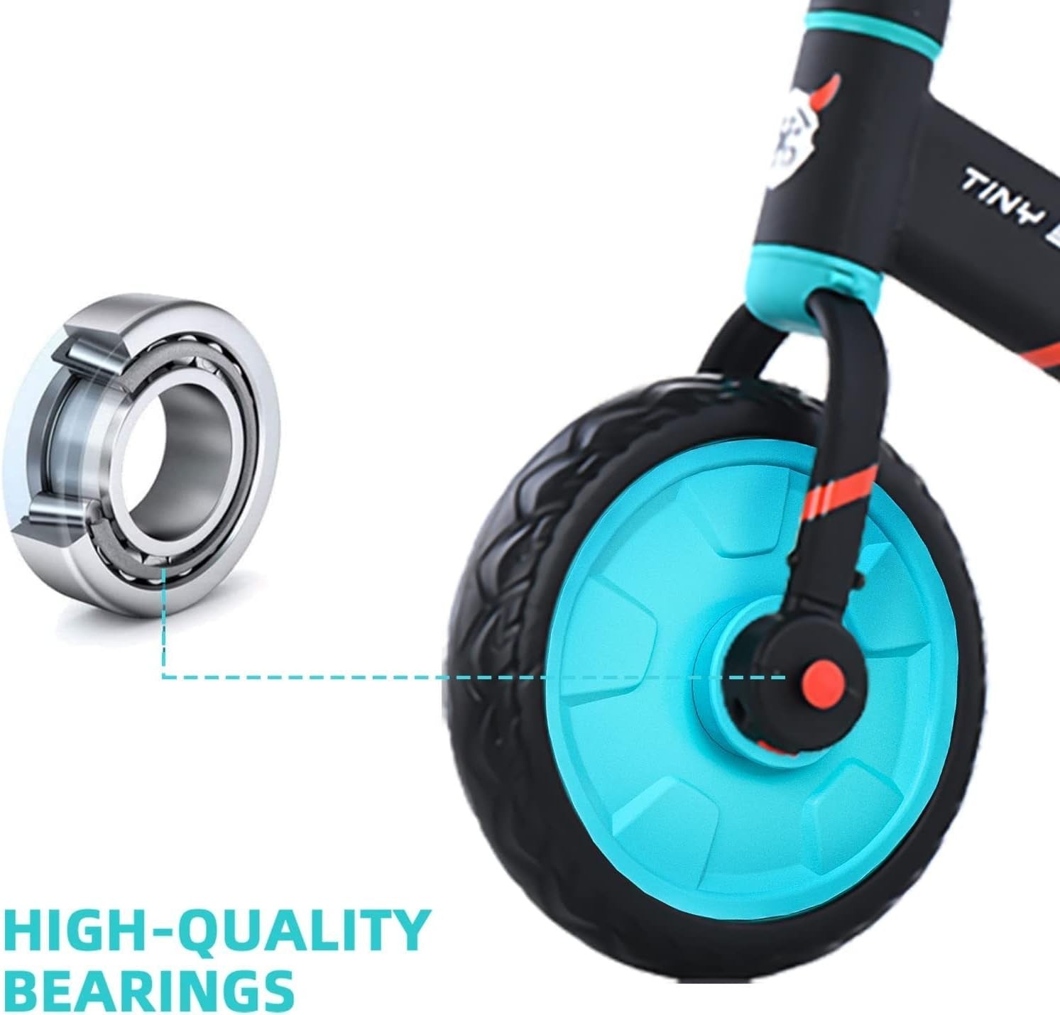 4 in 1 Kids Balance Bike 12" Pedal Bicycle Training Wheels Blue 2-5Y