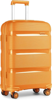 24 Inch PP Hard Shell Carry On Suitcase 4 Spinner Wheels TSA Lock