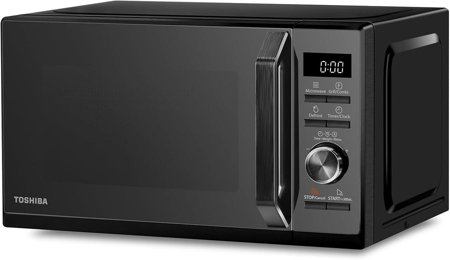 Black 20L Digital Microwave Oven 800W Grill Combo Compact 5 Power