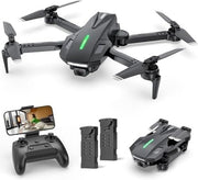DEERC D70 Mini Drone 1080P Camera, Foldable RC Quadcopter, 2 Batteries