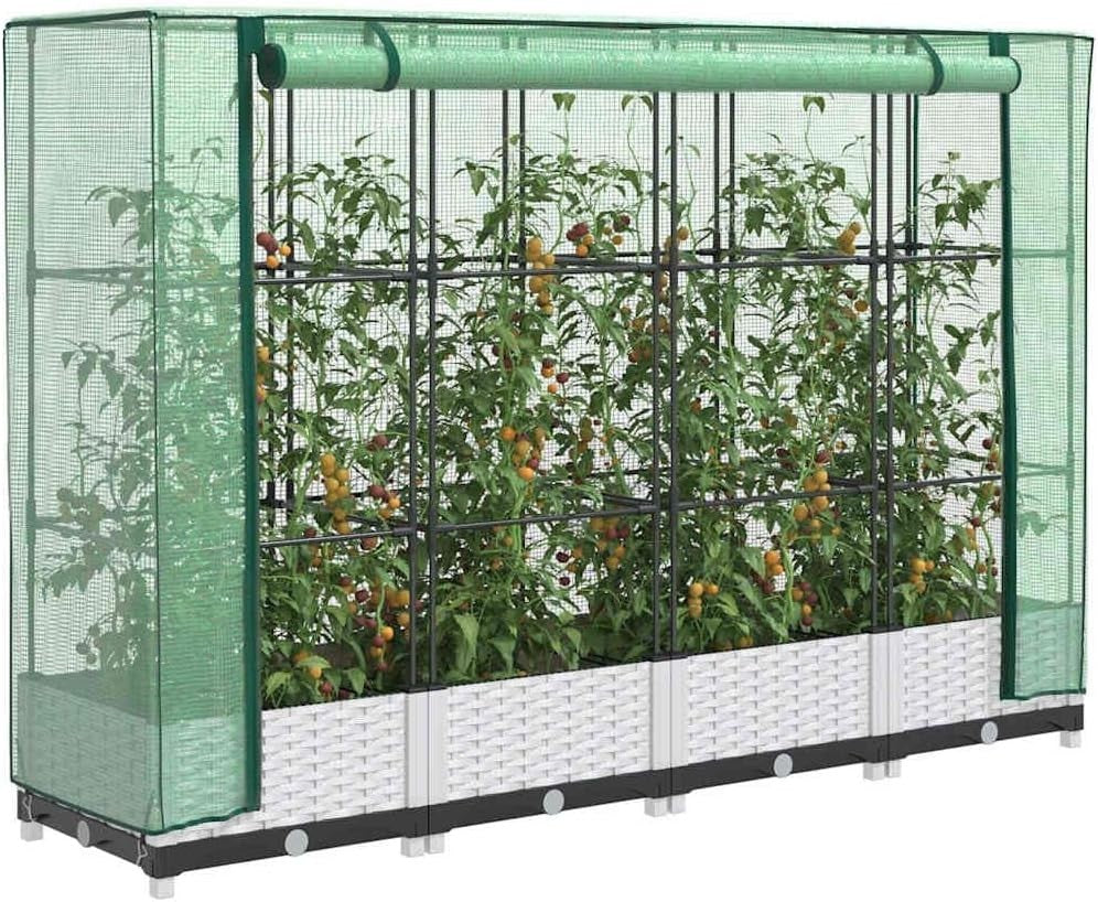 Large Raised Garden Bed with Greenhouse Cover 🌿 Weatherproof Planter Box