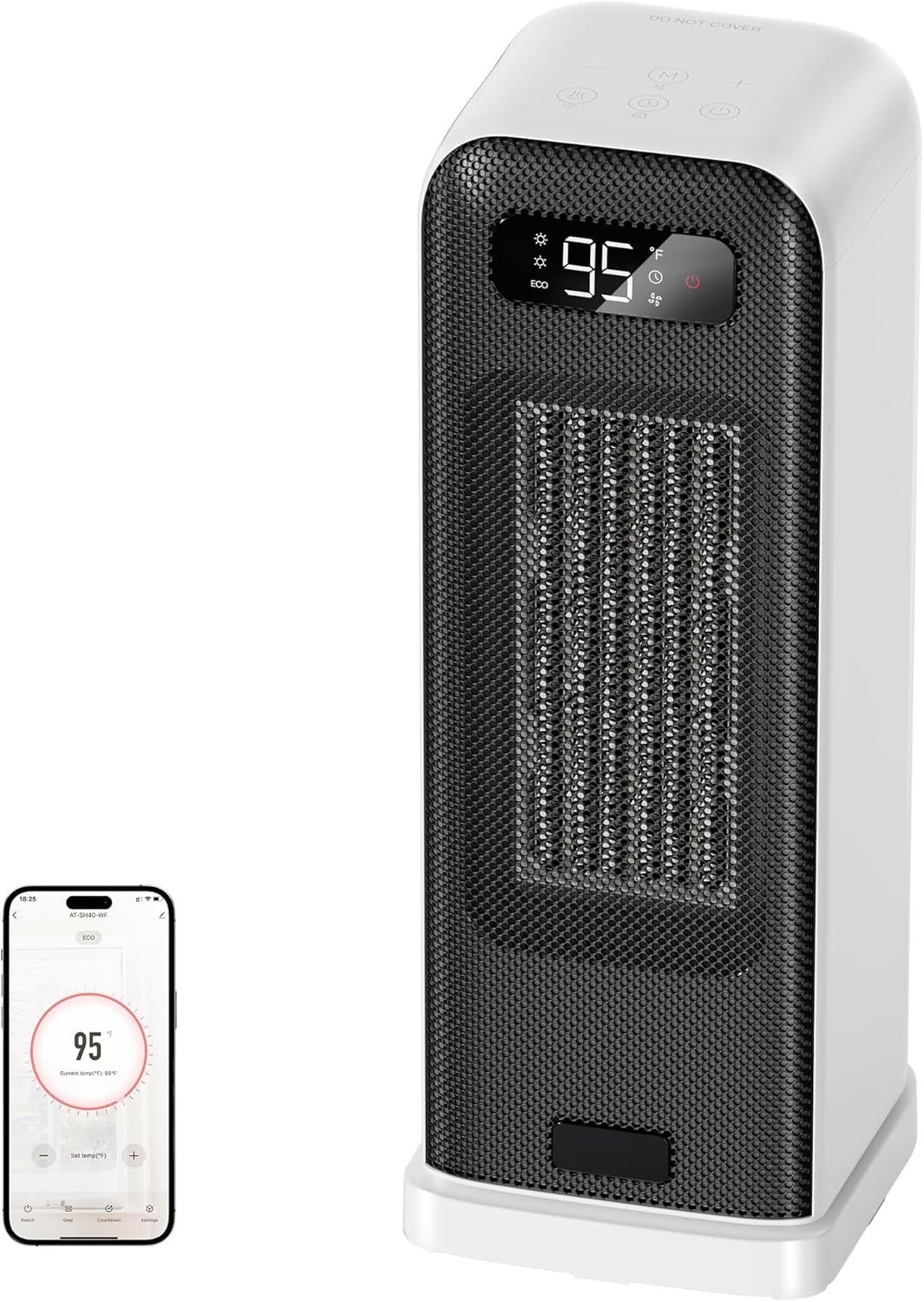1500W Smart Tower Heater WiFi Voice Control Energy Efficient Heater