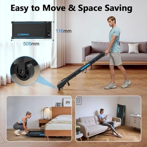 Under Desk Walking Treadmill 9% Incline 330LBS 2.75HP Quiet Home Jogger
