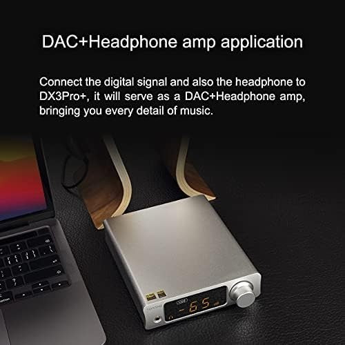 DX3 Pro+ High-Res DAC & Headphone Amp USB Coaxial Bluetooth 5.0