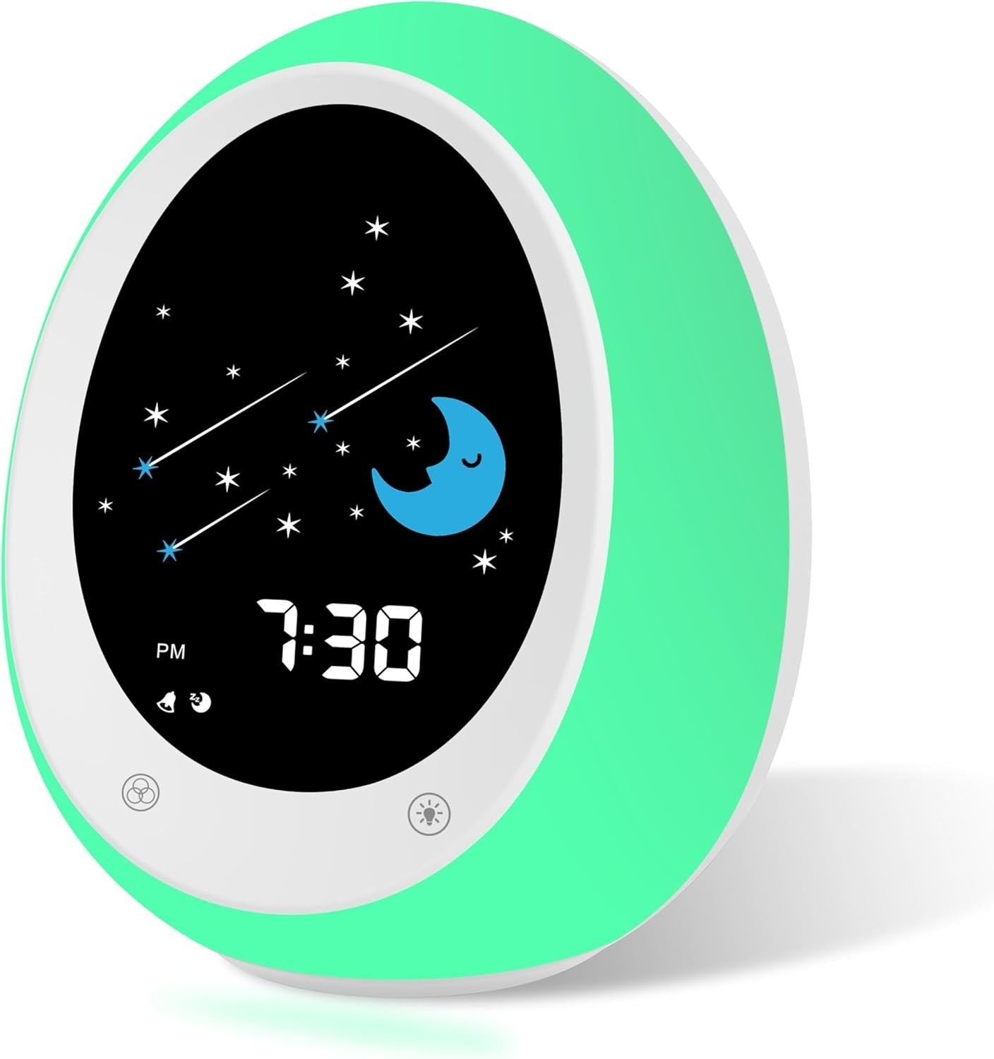 Kids Sleep Training Alarm Clock Night Light & Sound Machine
